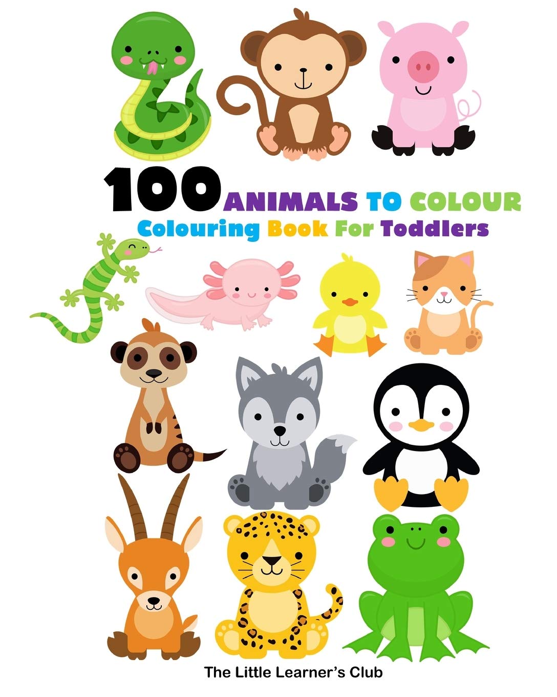 100 Animals To Colour - Animal Colouring Book Novels & Short Stories