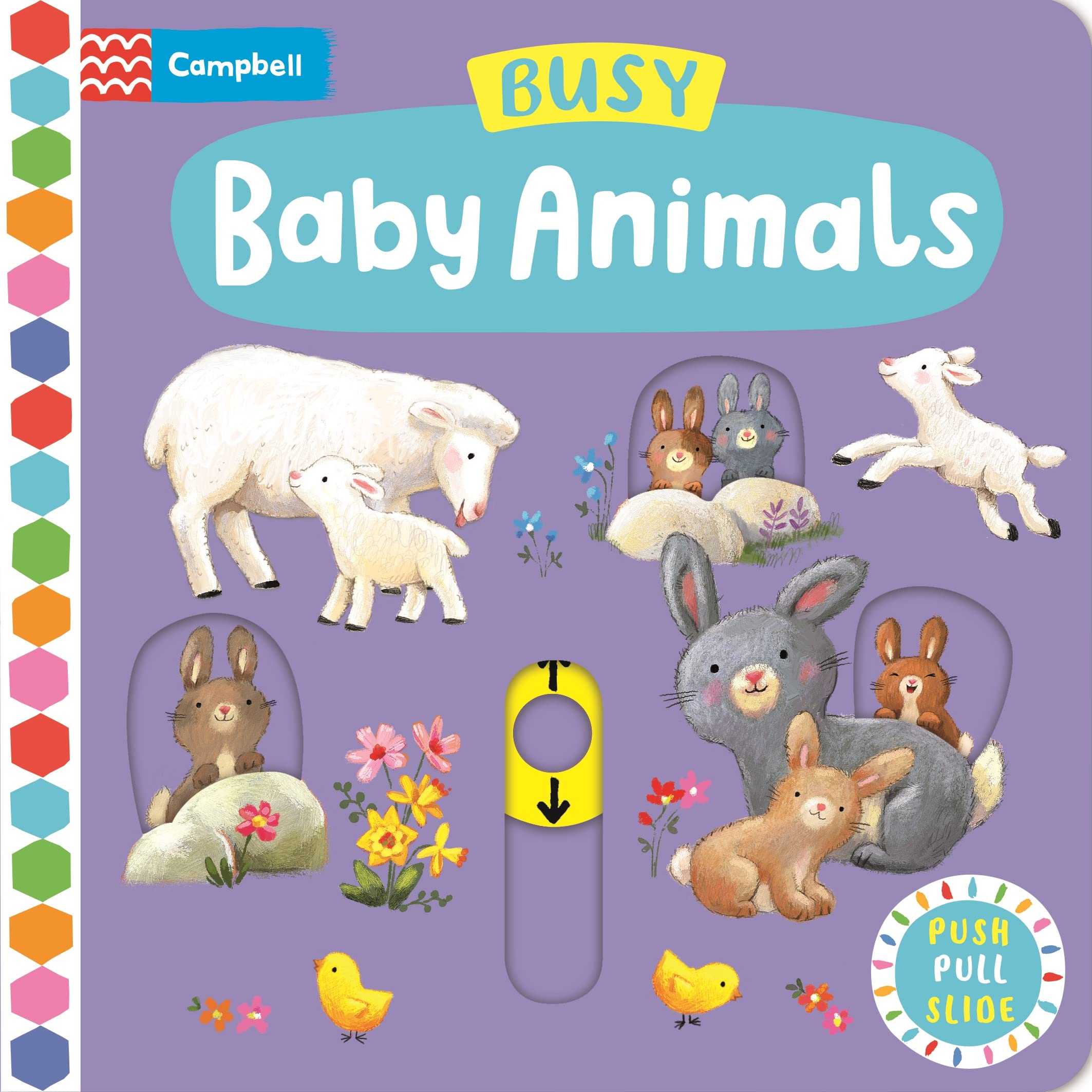 Busy Baby Animals: A Push, Pull, Slide Book (Campbell Busy Books, 23) Parents & Children