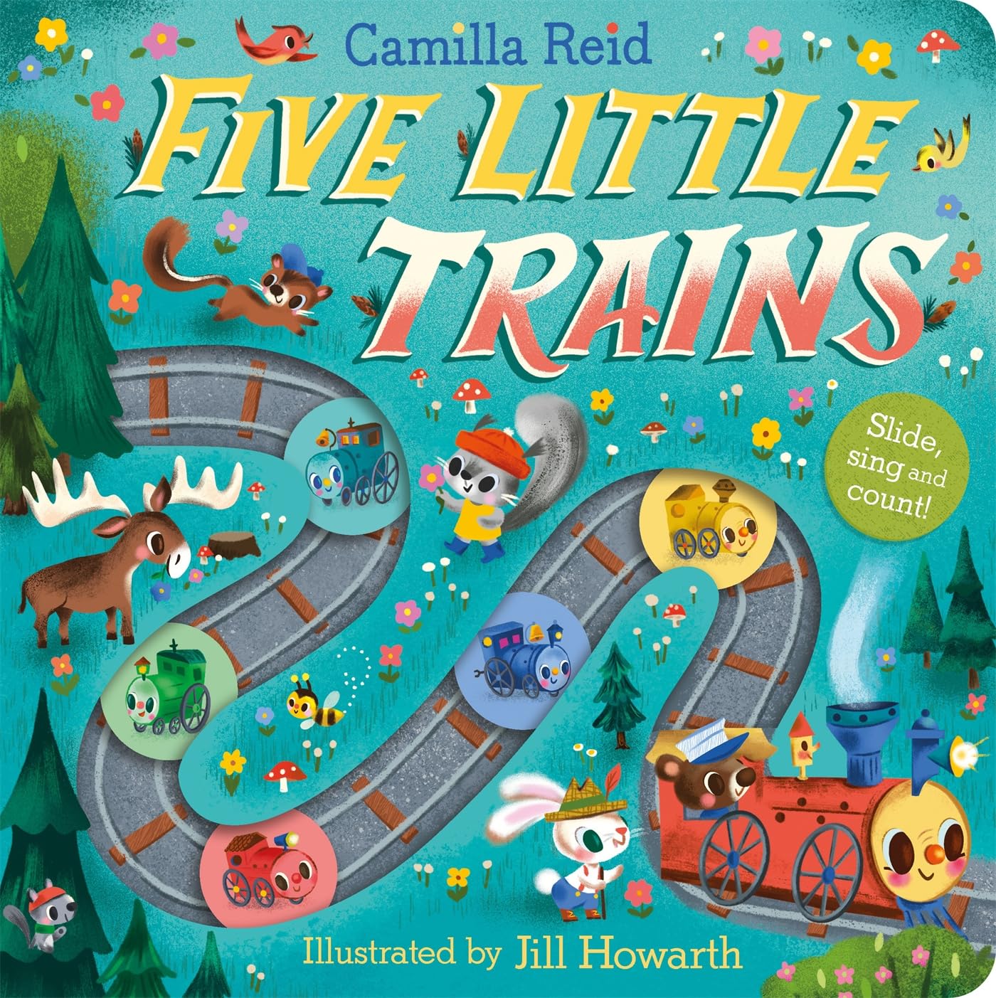 Five Little Trains: A Nursery Rhyme Counting Book for Toddlers book