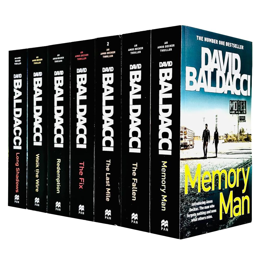 Amos Decker Series Books 1 - 7 Collection Set by David Baldacci (Memory Man, The Last Mile, The Fix, The Fallen, Redemption, Walk The Wire, Long Shadows) book