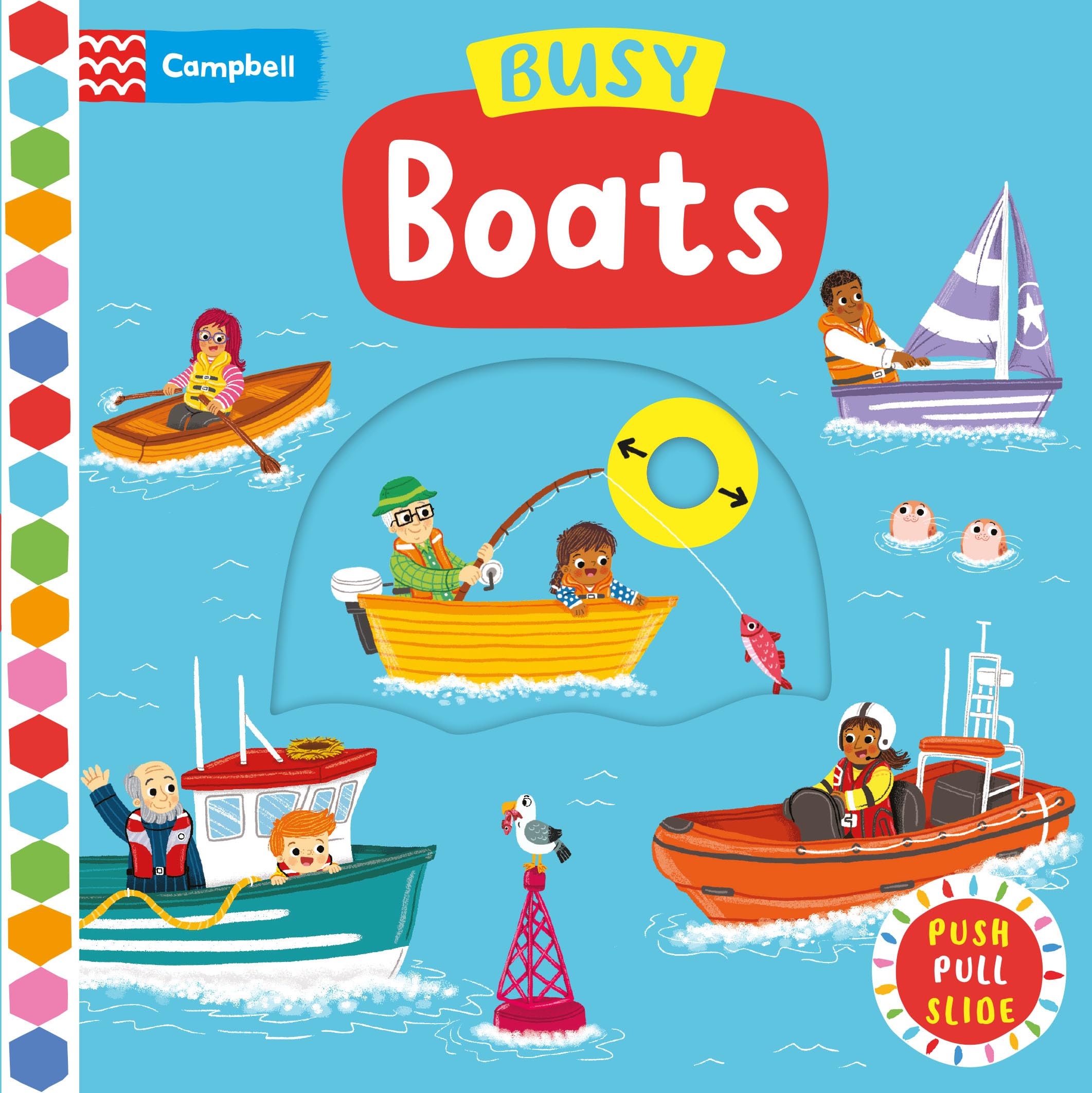 Busy Boats: A Push Pull and Slide Book (Campbell Busy Books, 28) Parents & Children
