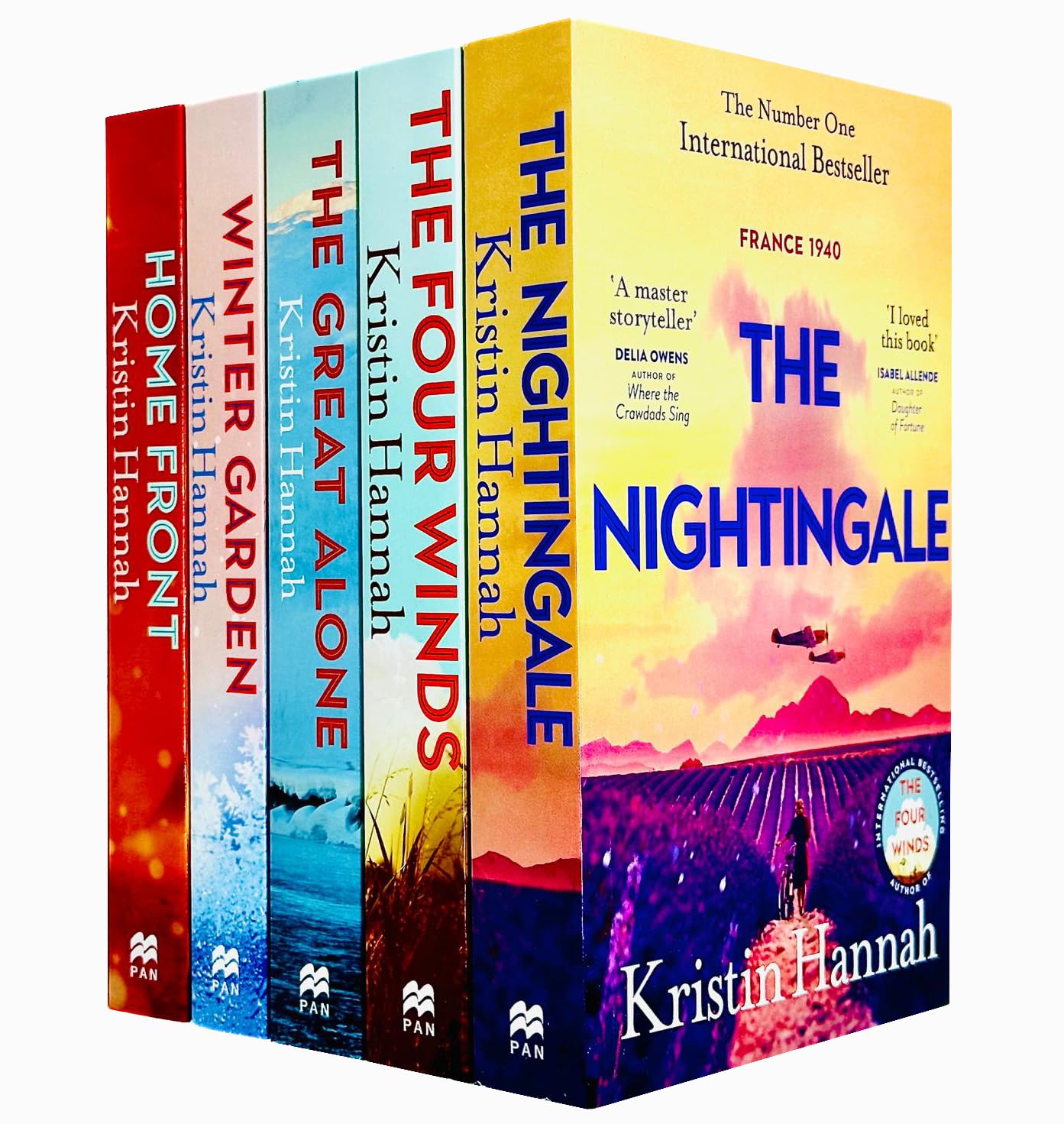 Kristin Hannah Collection 5 Books Set (The Nightingale, The Four Winds, The Great Alone, Winter Garden, Home Front) Books