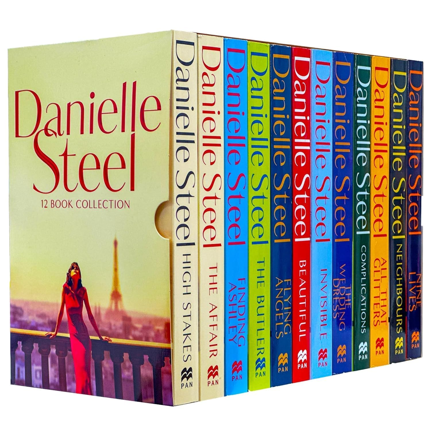 Danielle Steel 12 Books Collection Box Set (The Wedding Dress, All That Glitters, Neighbours, Nine Lives, Complications, Invisible, High Stakes, The Affair, Finding Ashley, The Butler & MORE!) Books
