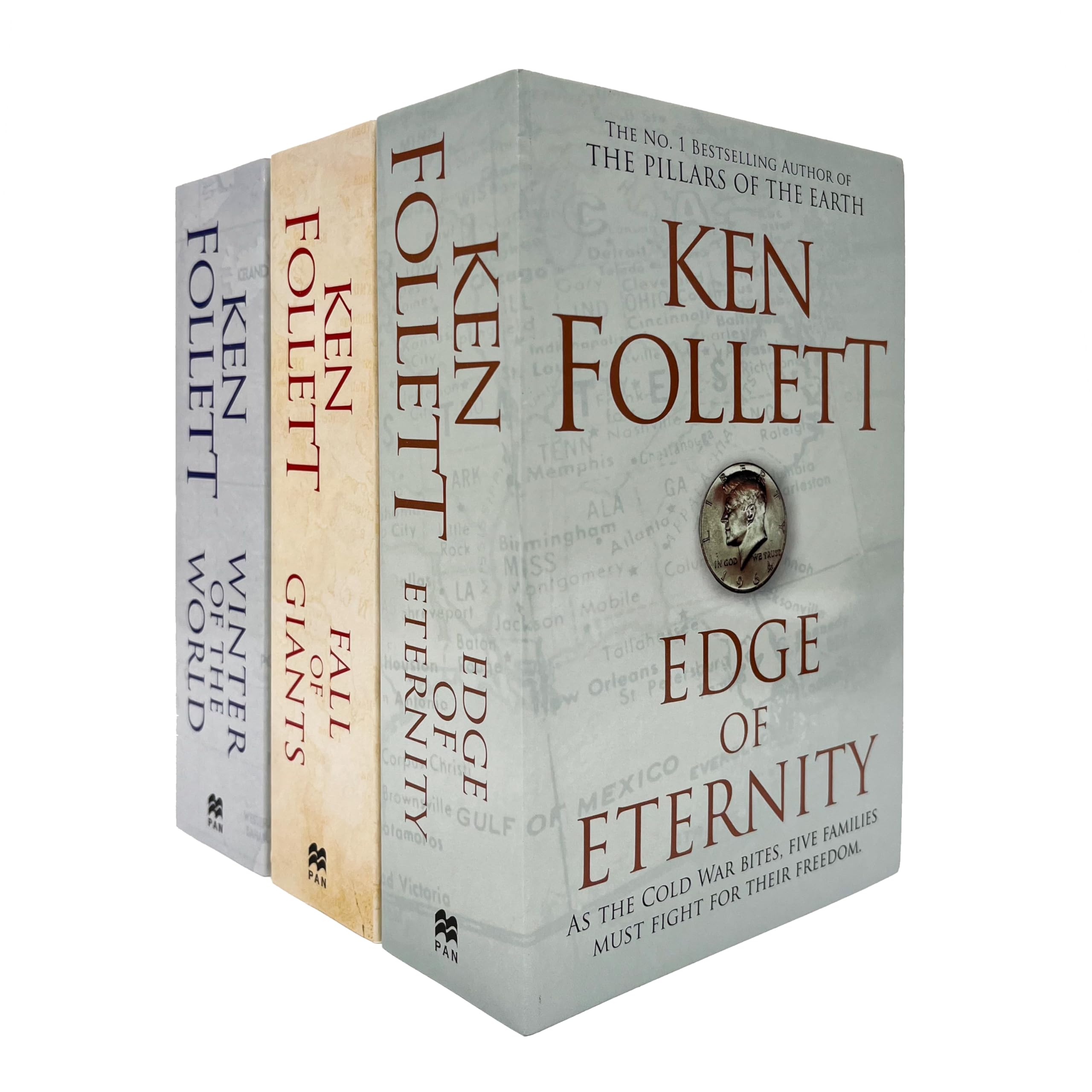 The Century Trilogy Collection 3 Books Set by Ken Follett (Fall of Giants, Winter of the World, Edge of Eternity) Historical Romance