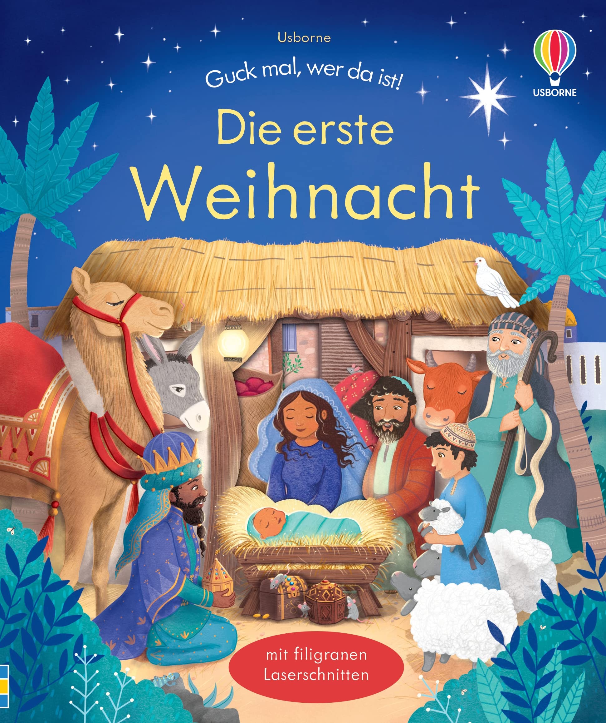 Guck mal, wer da ist! Die erste Weihnacht: die Weihnachtsgeschichte für Kinder ab 3 Jahren – mit filigranen Laserschnitten (Guck-mal-wer-da-ist-Reihe) Non-fiction