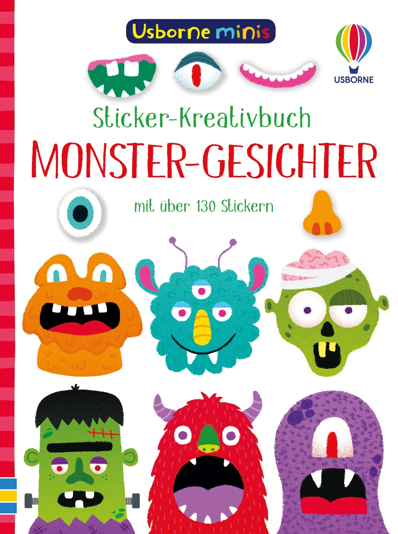 Usborne Minis - Sticker-Kreativbuch: Monster-Gesichter: Mini-Stickerbuch mit über 130 Stickern – ab 5 Jahren (Usborne-Minis-Reihe) Tiptoi & Games