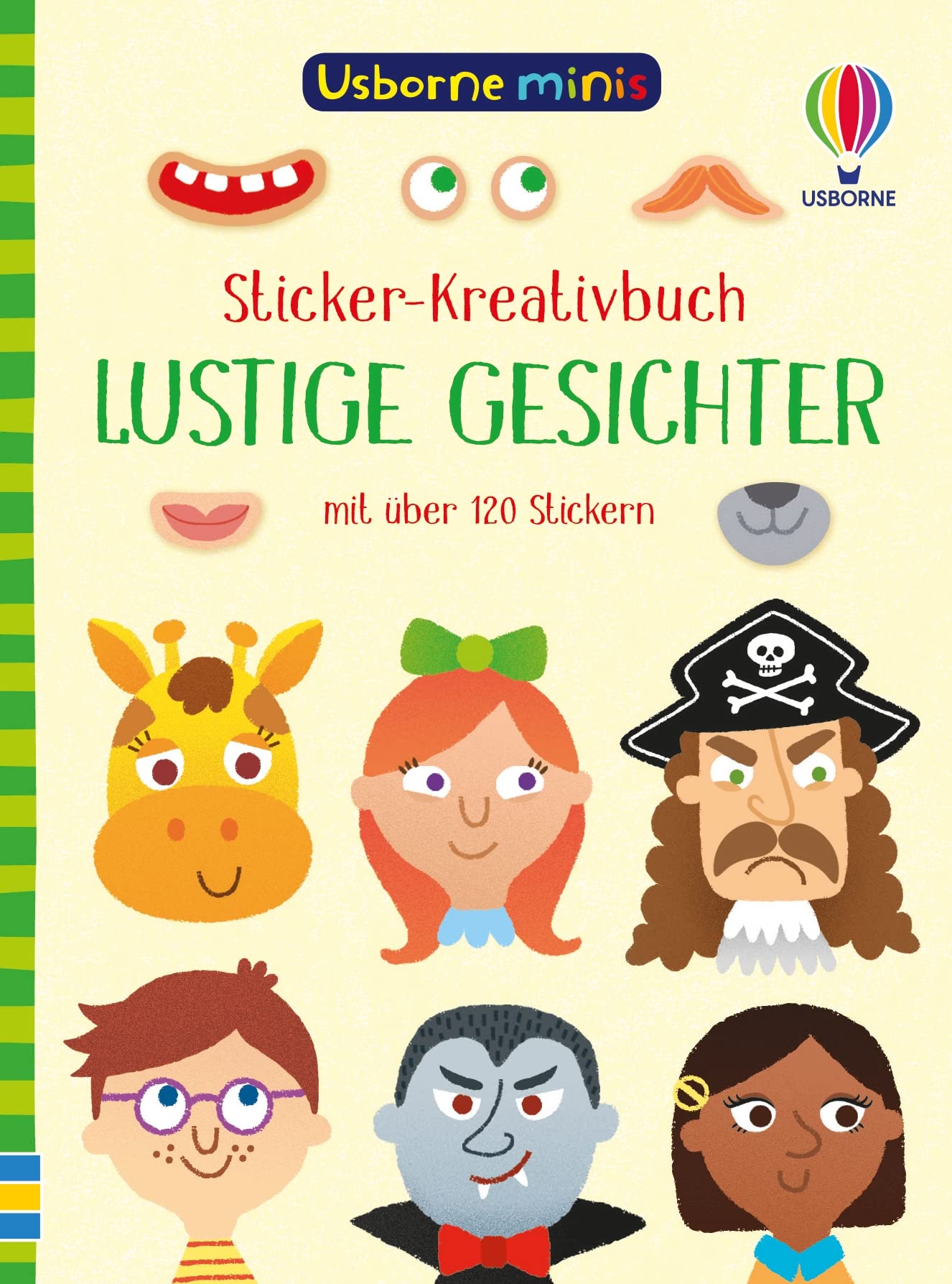 Usborne Minis - Sticker-Kreativbuch: Lustige Gesichter: Mini-Stickerbuch mit über 120 Stickern – ab 5 Jahren (Usborne-Minis-Reihe) Tiptoi & Games