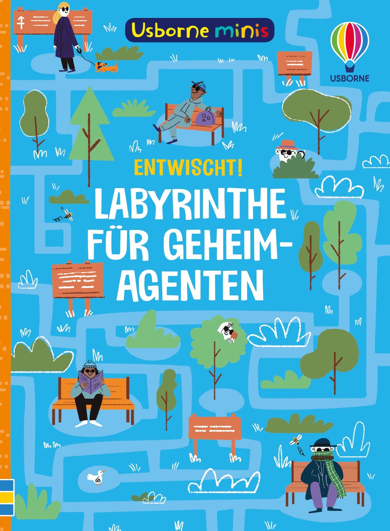 Usborne Minis: Entwischt! Labyrinthe für Geheimagenten: Mitmachbuch im kleinen Format – Beschäftigungsbüchlein für Kinder ab 6 Jahren (Usborne-Minis-Reihe) Tiptoi & Games