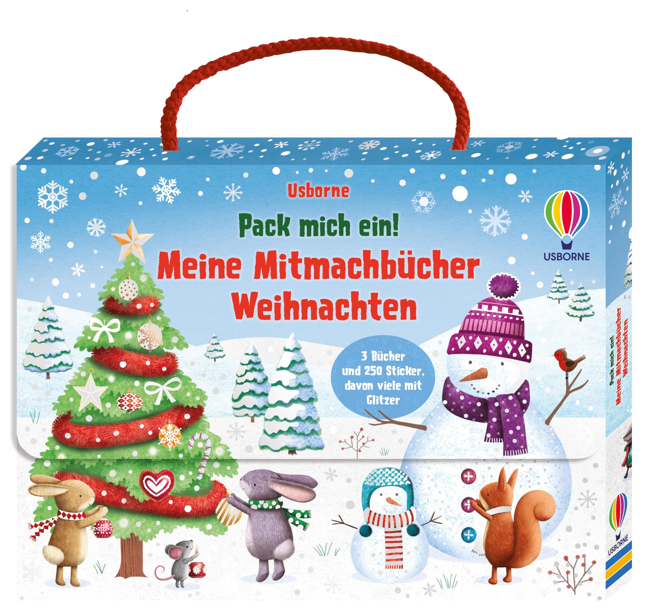 Pack mich ein! Meine Mitmachbücher: Weihnachten: Koffer mit drei Mitmachbüchern zum Thema Weihnachten – ausmalen, stickern und rätseln – mit über 250 ... – ab 3 Jahren (Pack-mich-ein-Mitmachbücher) Non-fiction