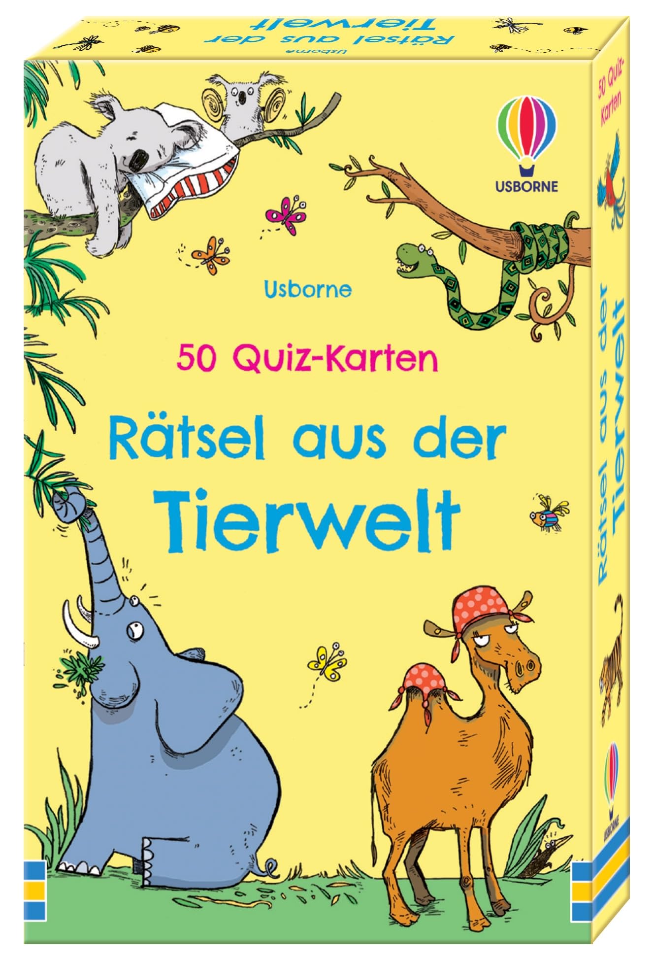 50 Quiz-Karten: Rätsel aus der Tierwelt: mit über 500 Fragen zur Tieren auf der ganzen Welt sowie Antwortkarten - Quiz-Karten ab 8 Jahren Leisure & Fun