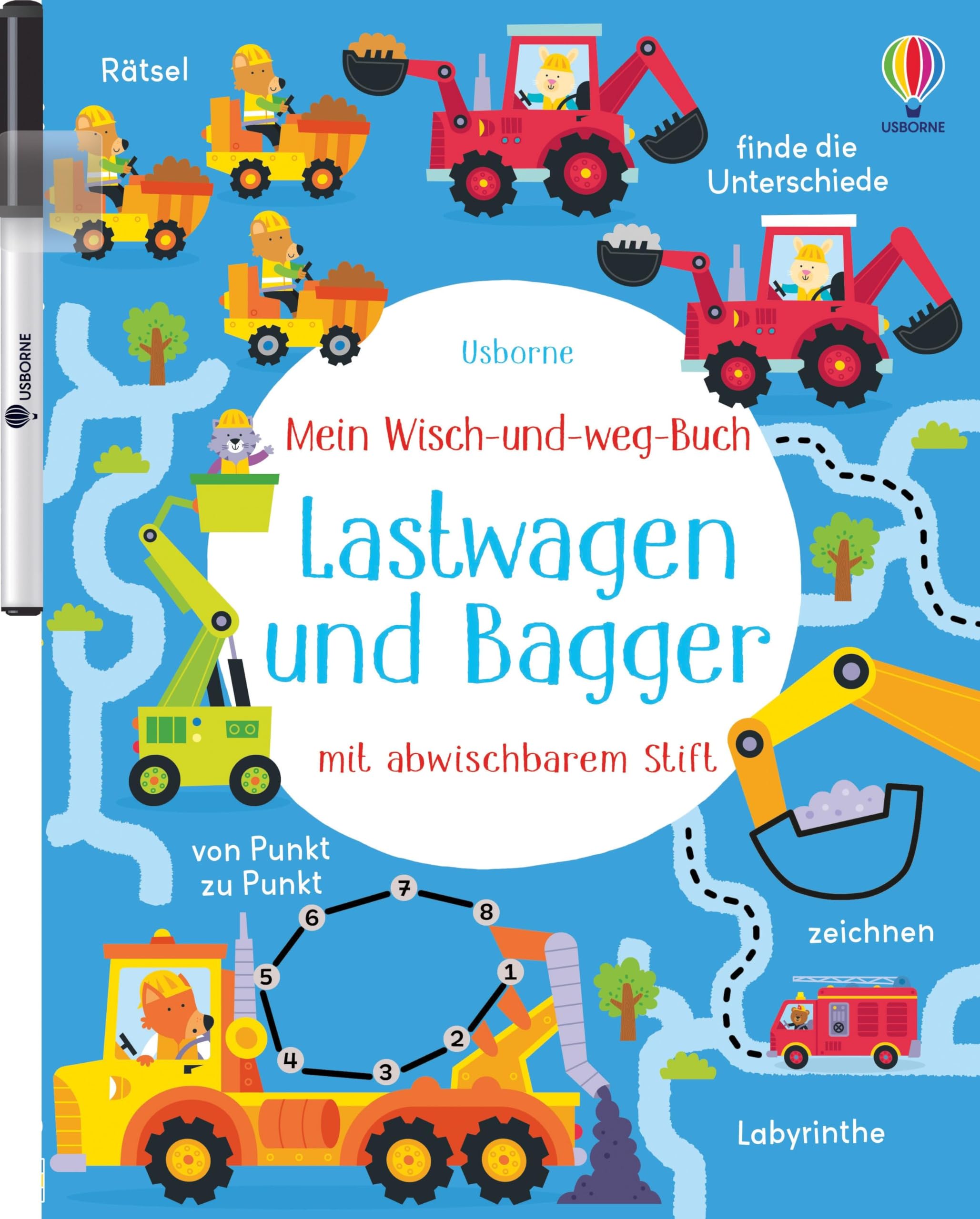 Mein Wisch-und-weg-Buch: Lastwagen und Bagger Non-fiction