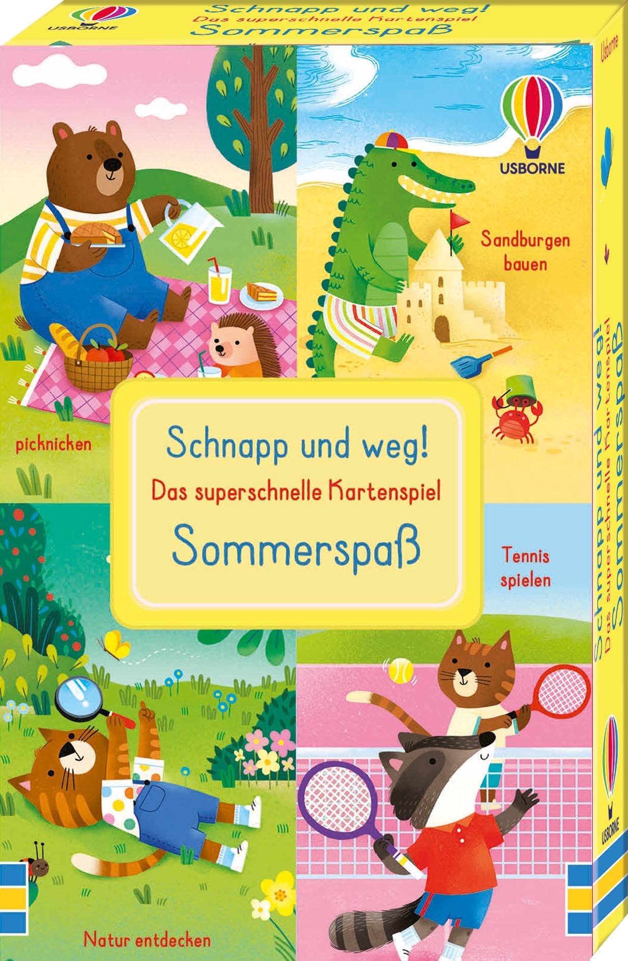 Schnapp und weg! Das superschnelle Kartenspiel: Sommerspaß: Kartenspiel-Set mit sommerlichen Beschäftigungen – trainiert das Reaktionsvermögen – ab 3 Jahren Leisure & Fun