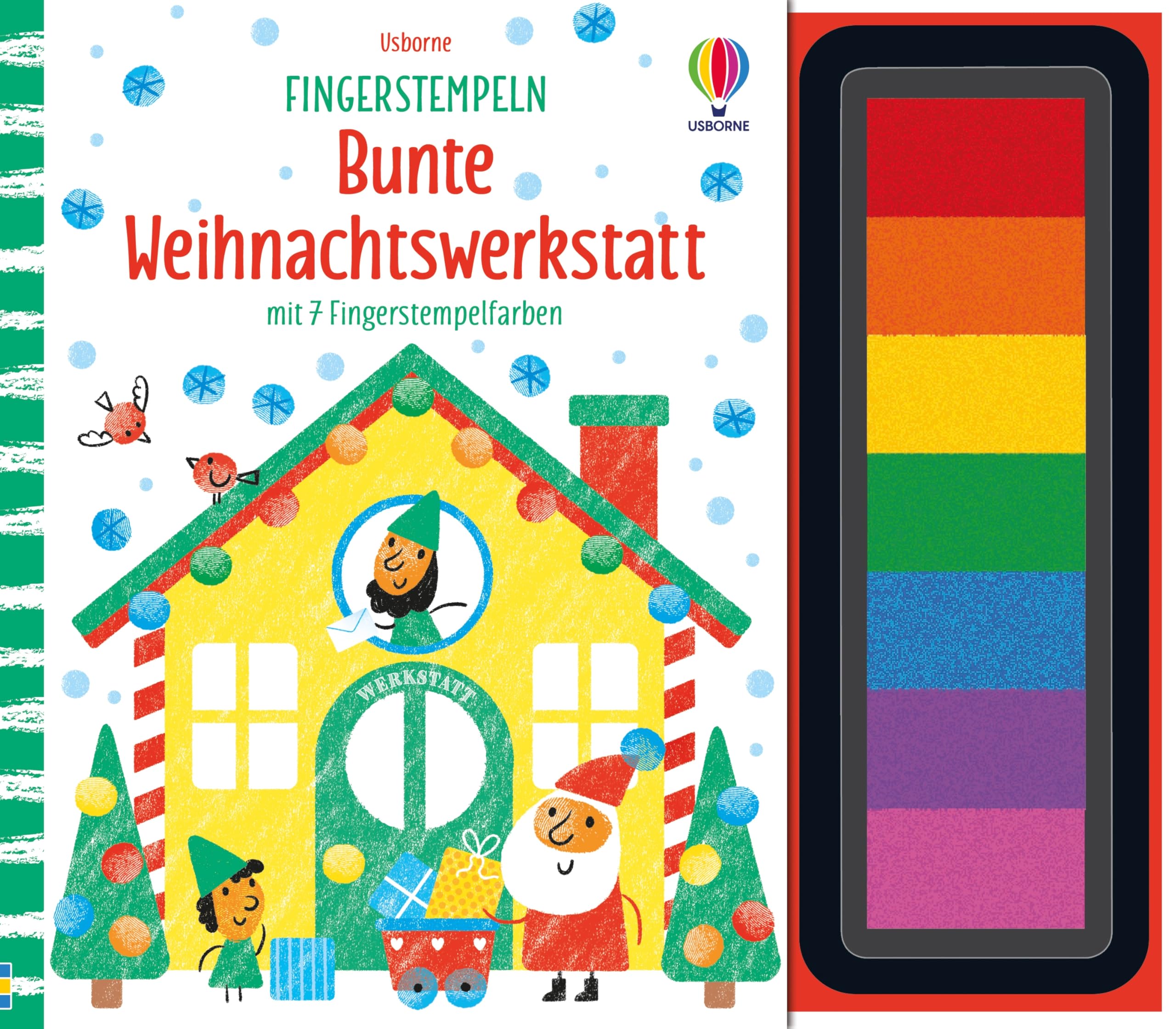 Fingerstempeln: Bunte Weihnachtswerkstatt Non-fiction