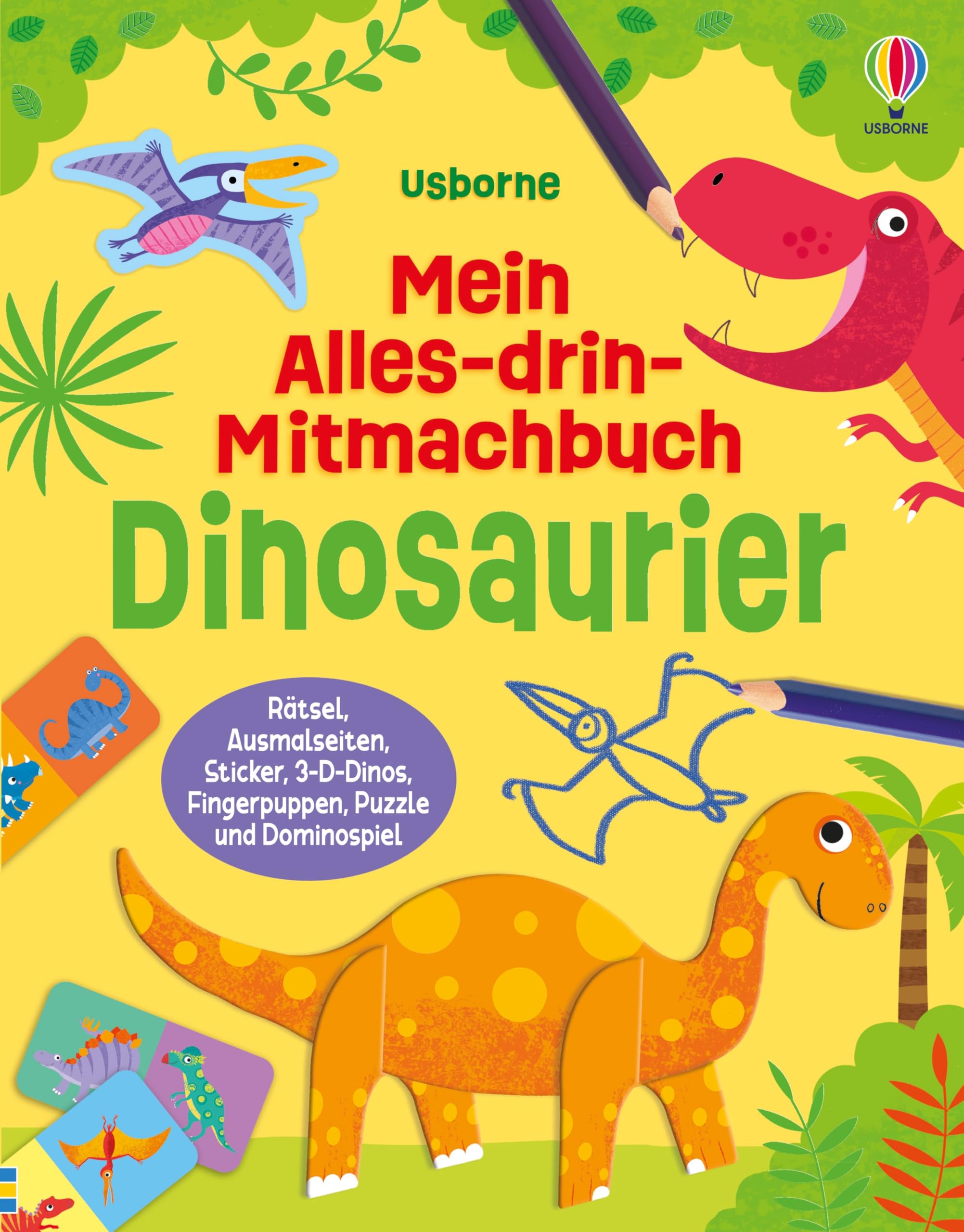Mein Alles-drin-Mitmachbuch: Dinosaurier Tiptoi & Games