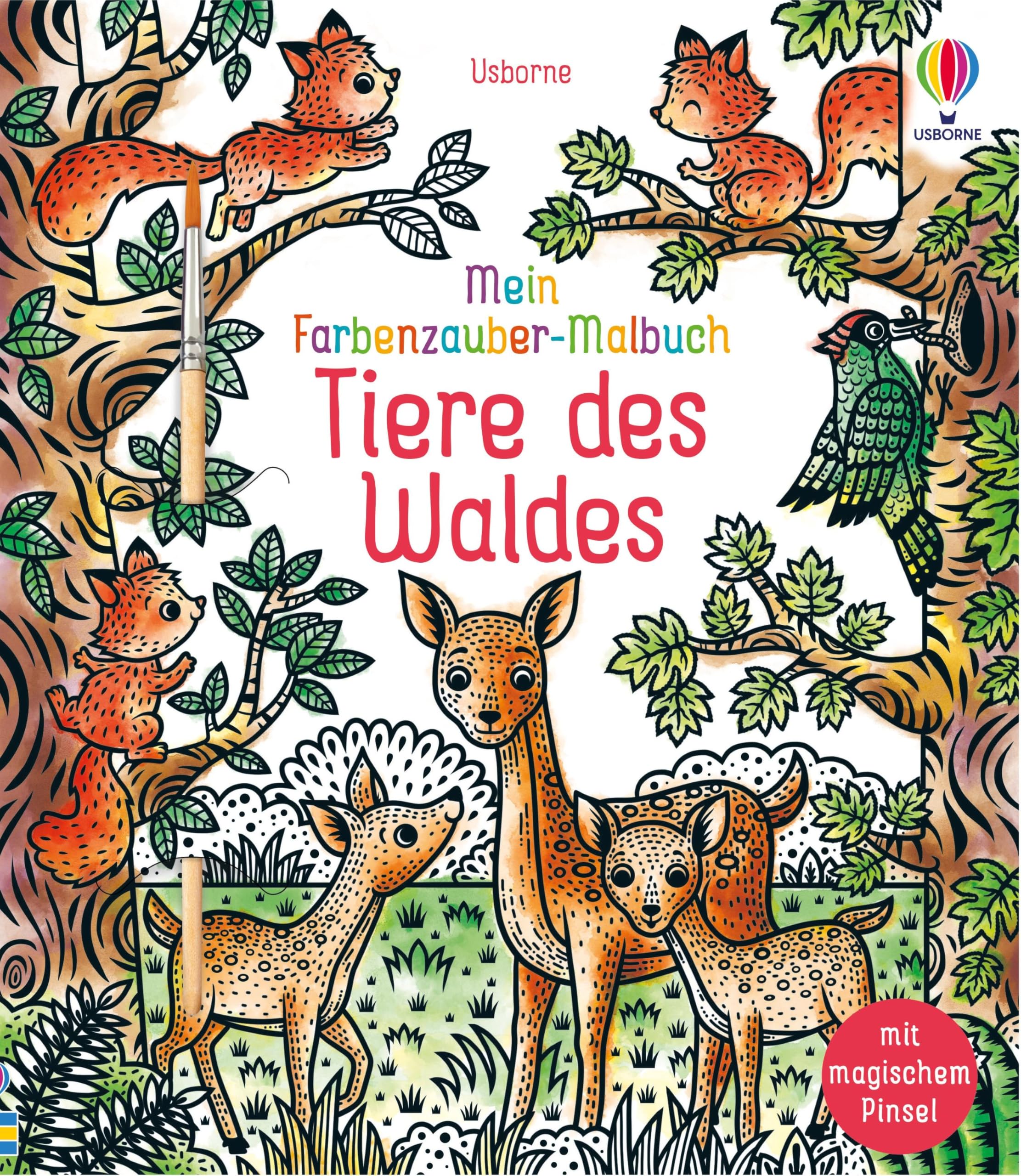 Mein Farbenzauber-Malbuch: Tiere des Waldes Non-fiction