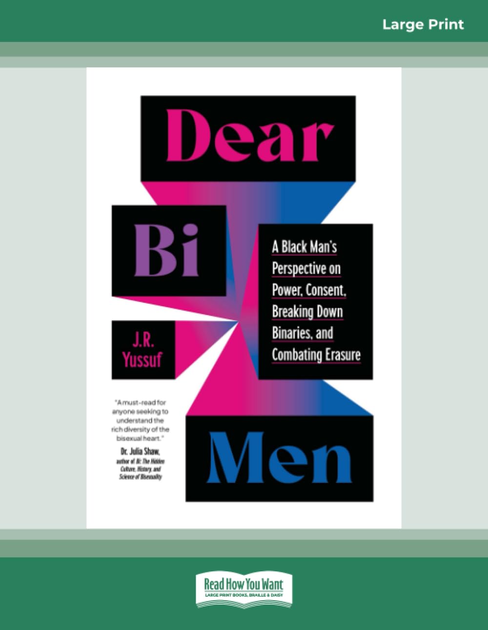 Dear Bi Men: A Black Man's Perspective on Power, Consent, Breaking Down Binaries, and Combating Erasure Psychology