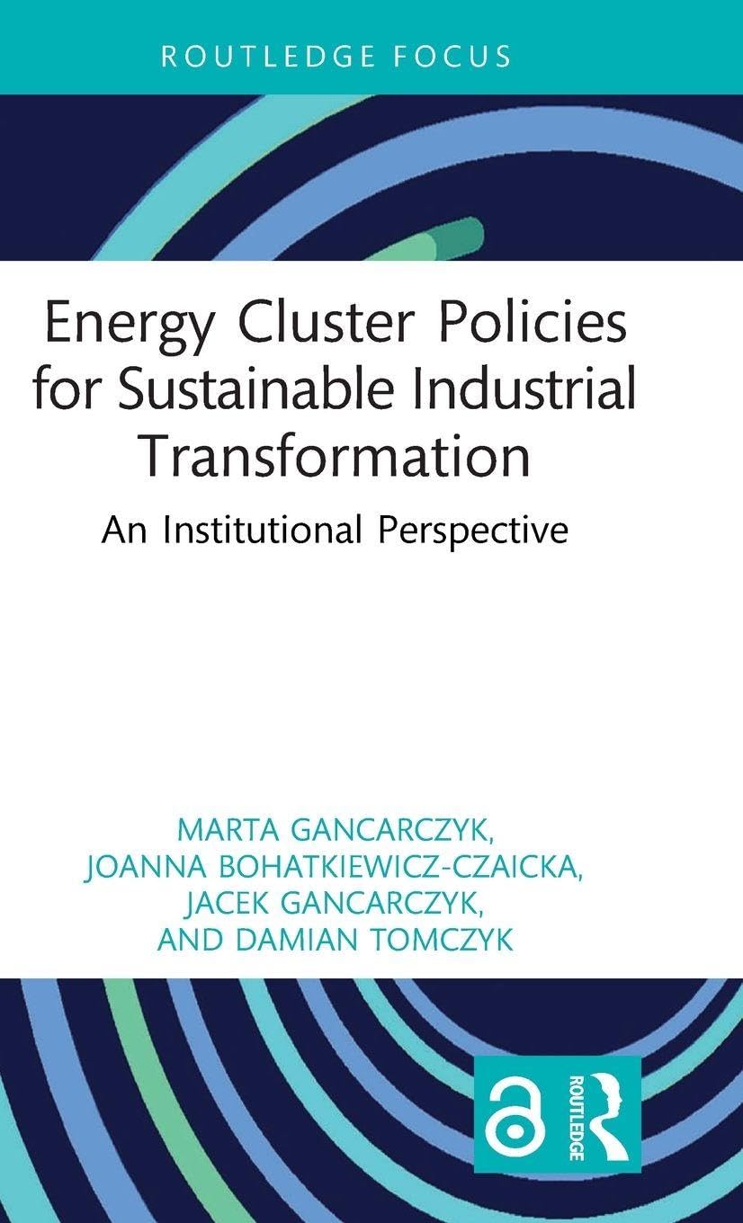 Energy Cluster Policies for Sustainable Industrial Transformation Law