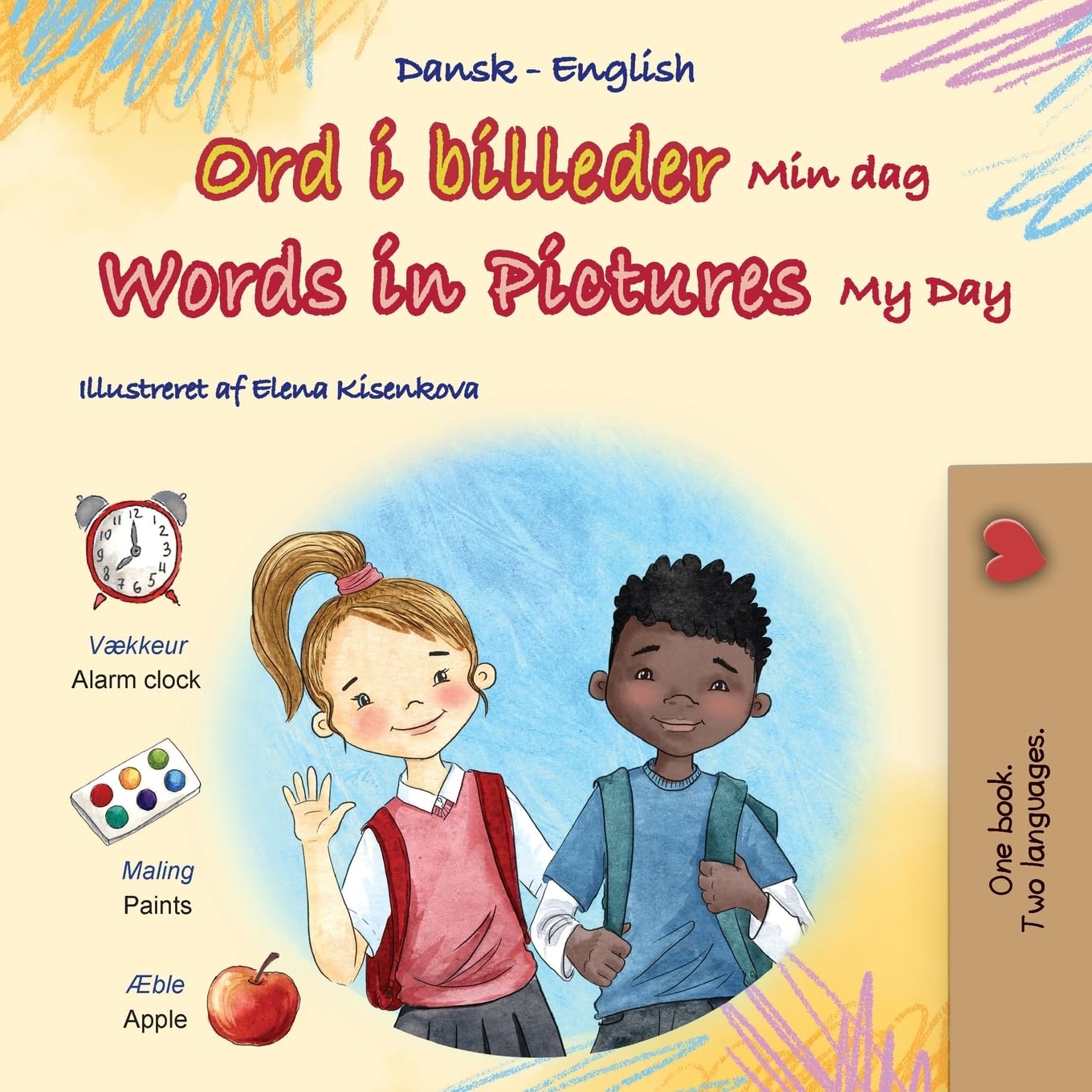 Words in Pictures - My Day (Danish English Bilingual Children's Book) Foreign Languages ​​& Dictionaries
