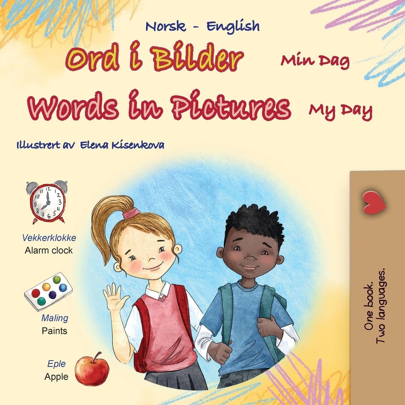 Words in Pictures - My Day (Norwegian English Bilingual Children's Book) Foreign Languages ​​& Dictionaries