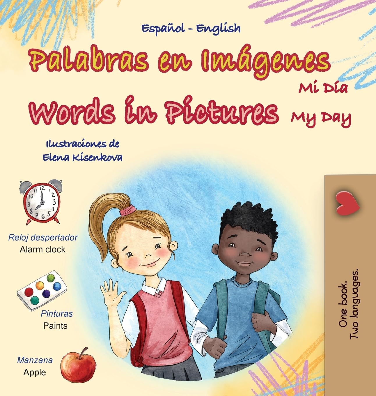Words in Pictures - My Day (Spanish English Bilingual Children's Book) Foreign Languages ​​& Dictionaries