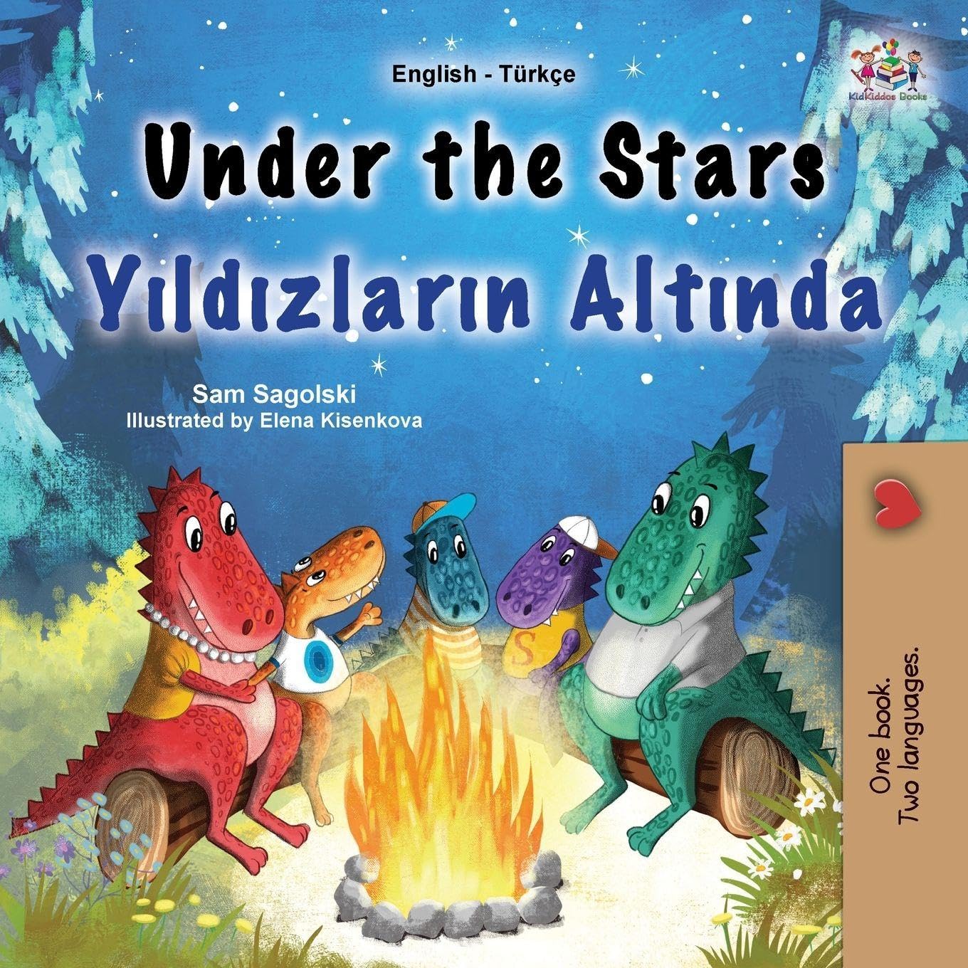 Under the Stars (English Turkish Bilingual Kids Book) Foreign Languages ​​& Dictionaries