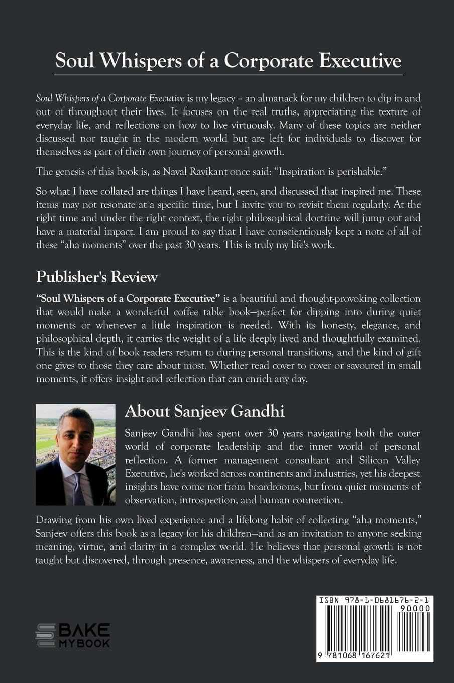 Soul Whispers of a Corporate Executive Business, Finance & Career