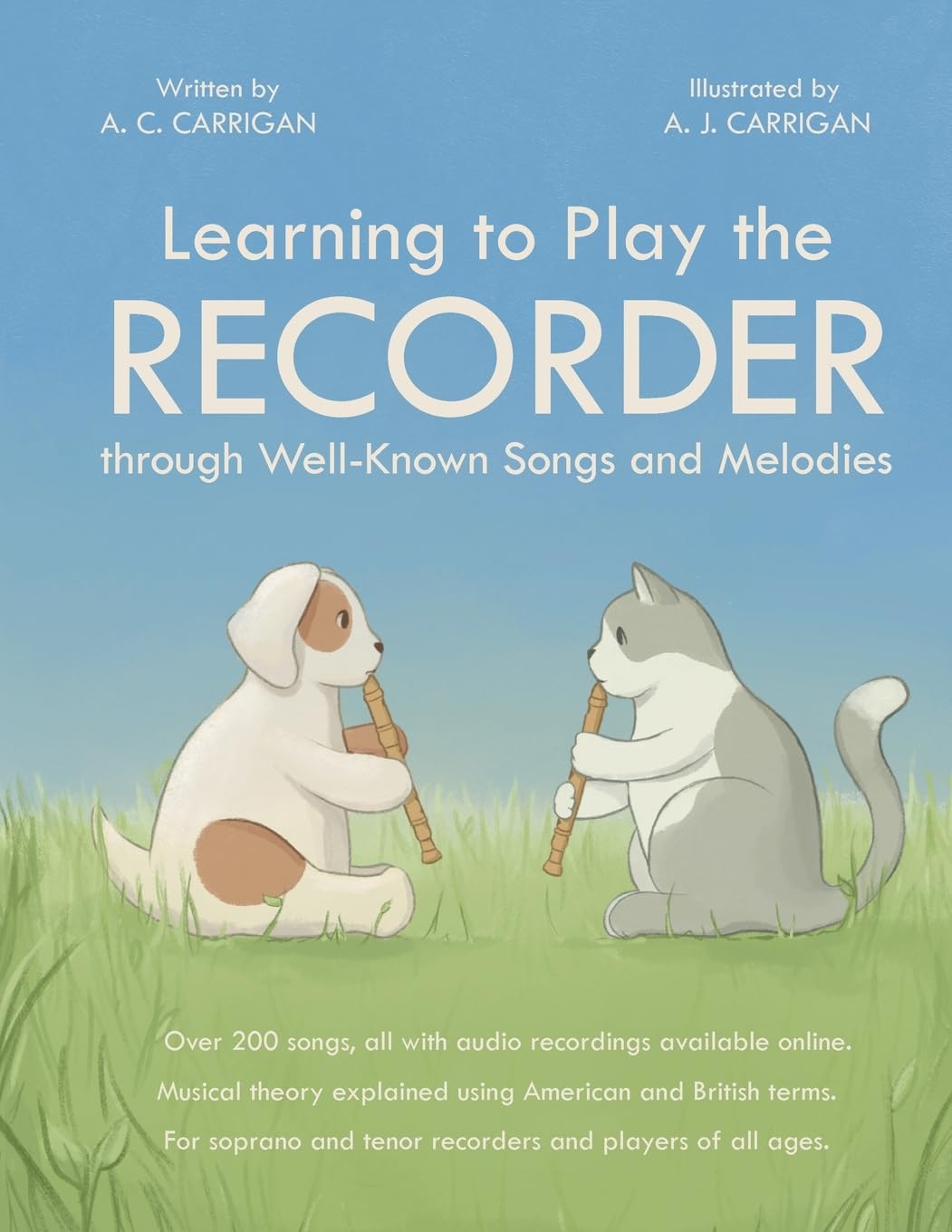 Learning to Play the RECORDER through Well-Known Songs and Melodies Sheet Music