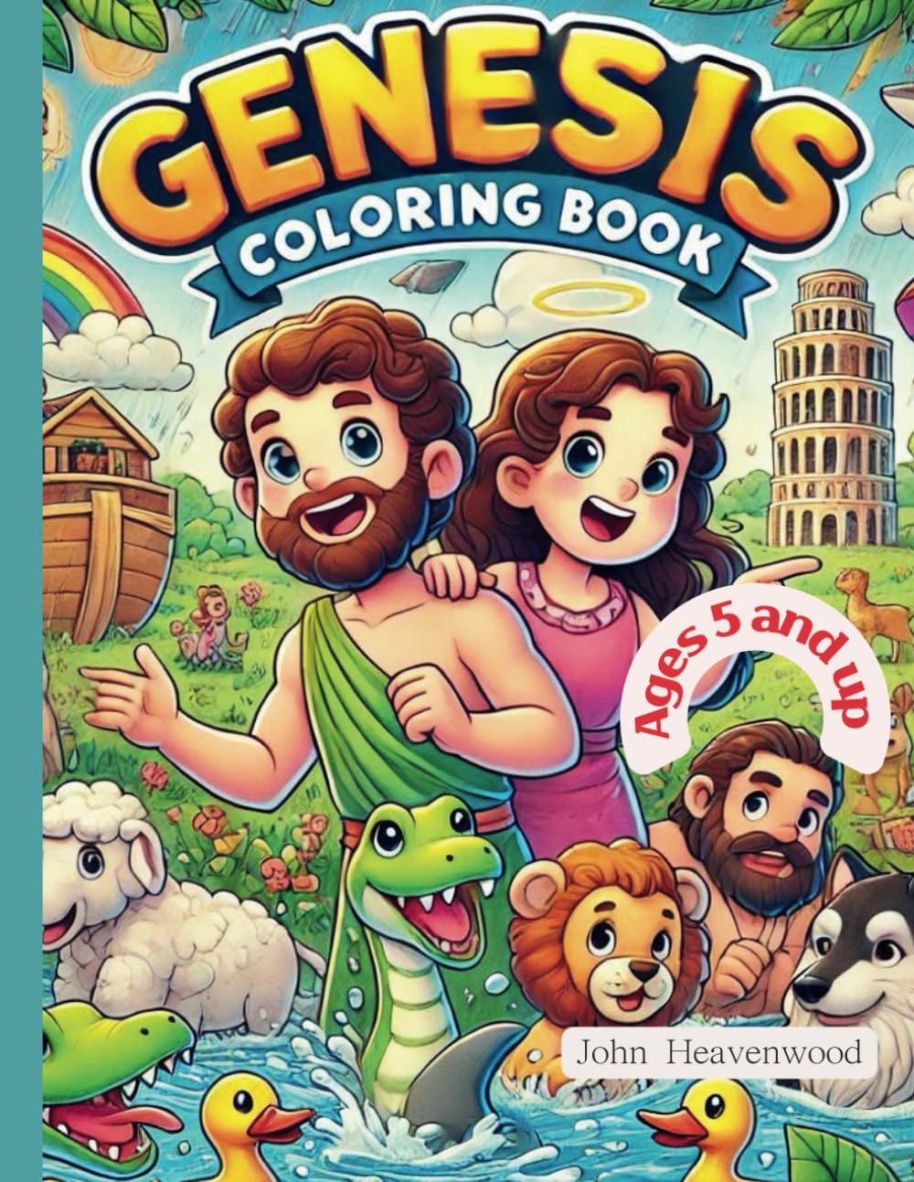 Genesis Coloring Book : Bible Story Coloring Book Ages 5 and up Religion & Esotericism
