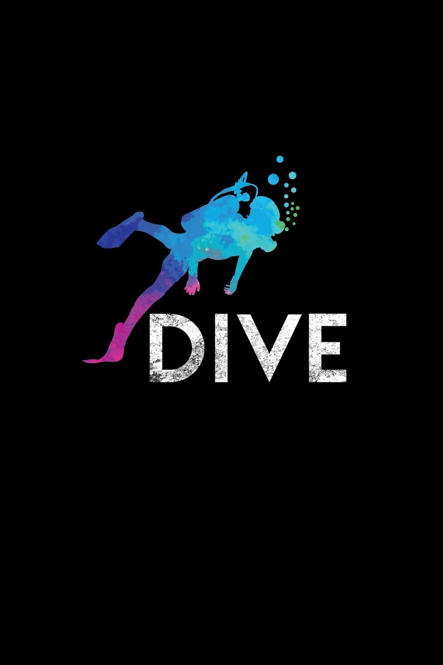 Dive: Dot Grid Journal - Dive Scuba Diver Black Cool Underwater Sea Ocean Sport Gift - Black Dotted Diary, Planner, Gratitude, Writing, Travel, Goal, Bullet Notebook - 6x9 120 pages Books