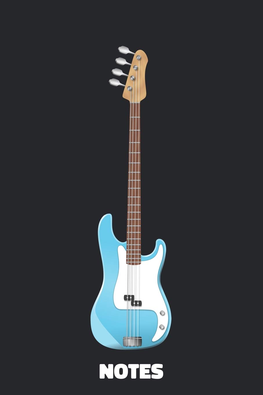 Bassist Notebook: Lined Notebook - Cool Bassist Gift For A Bass Player - 4 String Bass Cover Arts & Music