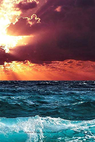 Horizon Water Sea Notebook: 6 x 9 in; 15.2 x 22.9 cm Geology & Geography