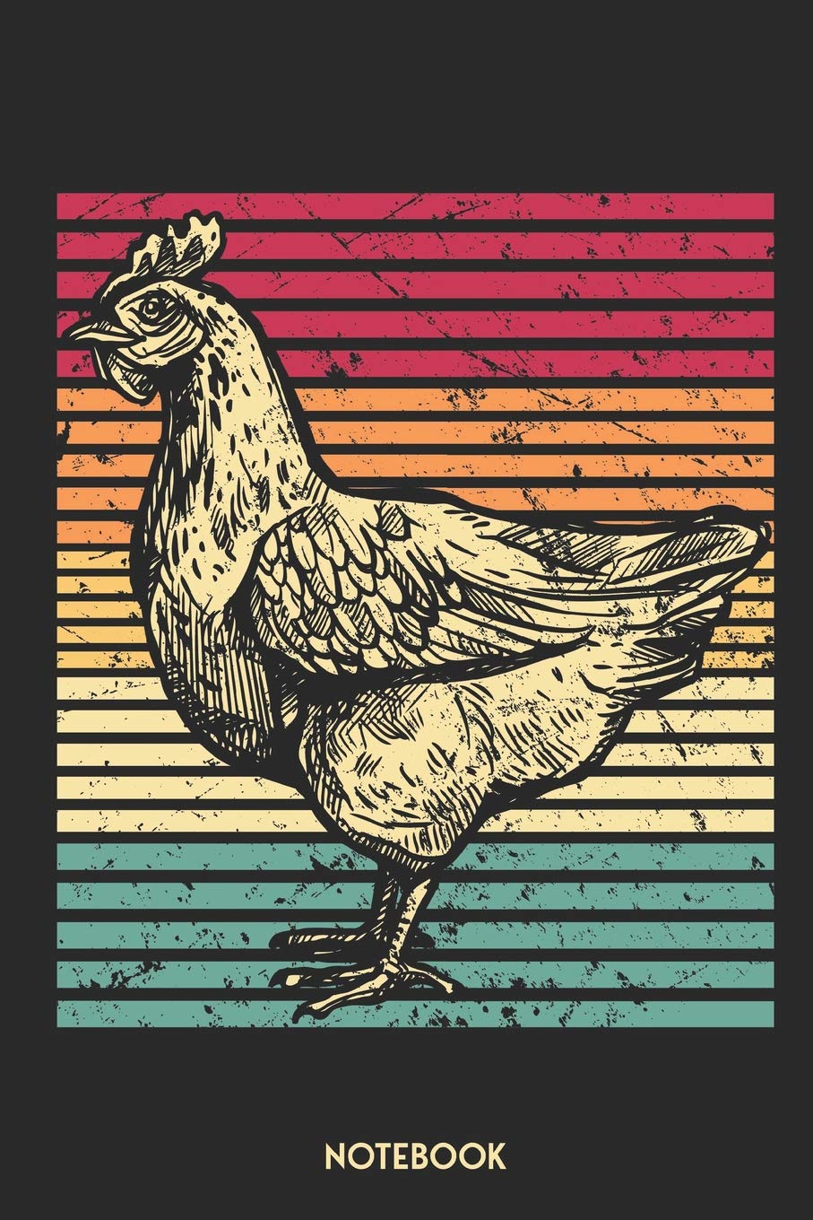 Notebook: Funny Chicken Farmer Notebook | Unique Farming Journal | Retro Vintage Gift Idea For Men, Women & Children | Personalized Lined Note Book, Individual Dairy, Special Booklet book