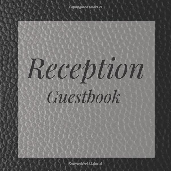 Reception Guestbook: Black Faux Leather look Birthday Party Anniversary Wedding Birthday Memorial Farewell Graduation Baby Shower Bridal Retirement ... Space/Milestone Keepsake Special Memories Parents & Children