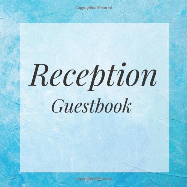 Reception Guestbook: Blue Watercolor Birthday Party Anniversary Wedding Birthday Memorial Farewell Graduation Baby Shower Bridal Retirement Baptism ... Space/Milestone Keepsake Special Memories Parents & Children