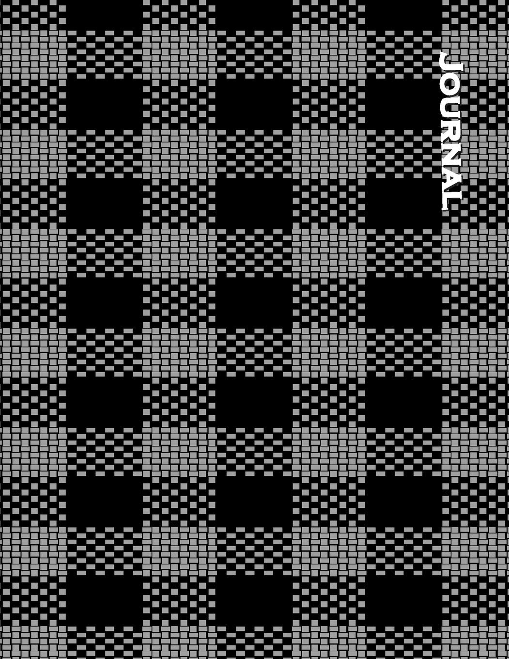 Black Gray Checkered : 8.5 x 11 Large Blank journal, College Rule Notebook, Gratitude logbook, to-do lists, Wish lists notebook Essays & Short Stories