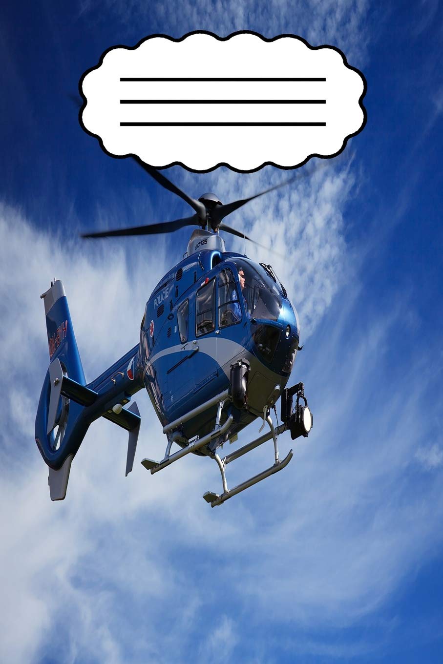 Hubschrauber Notizbuch: Hubschrauber Notizbuch mit 120 linierten Seiten, Größe ca A5 book