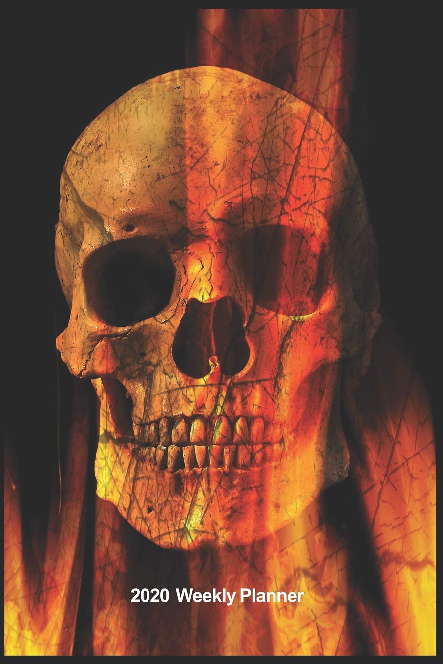 Plan On It 2020 Weekly Calendar Planner - Burning Skull: January 2020 thru March 2021 15 Month Dated Agenda Notebook book