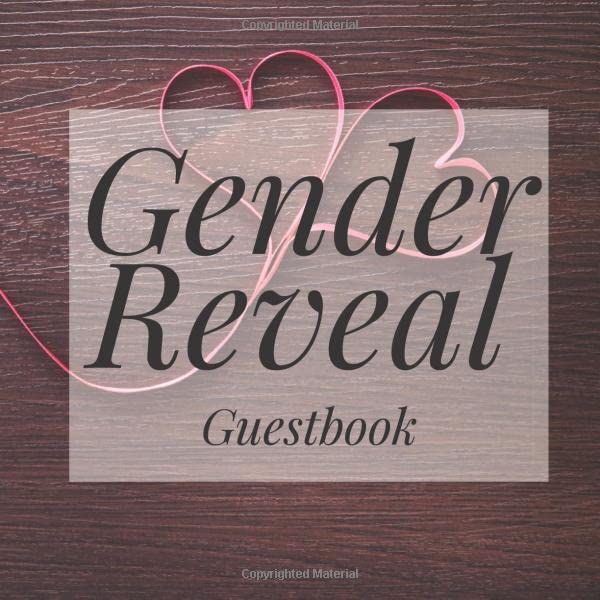 Gender Reveal Guestbook: Twins Ribbon Signing Sign In Book, Welcome New Baby Girl with Gift Log Recorder, Address Lines, Prediction, Advice Wishes, Photo Milestones Parents & Children