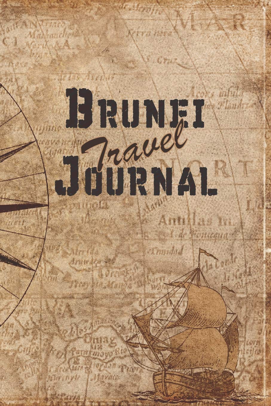 Brunei Travel Journal: 6x9 Travel Notebook with prompts and Checklists perfect gift for your Trip to Brunei for every Traveler Travel Guides