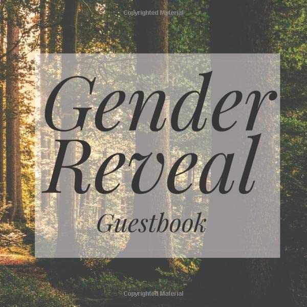 Gender Reveal Guestbook: Woodland Signing Sign In Book, Welcome New Baby Girl with Gift Log Recorder, Address Lines, Prediction, Advice Wishes, Photo Milestones Parents & Children