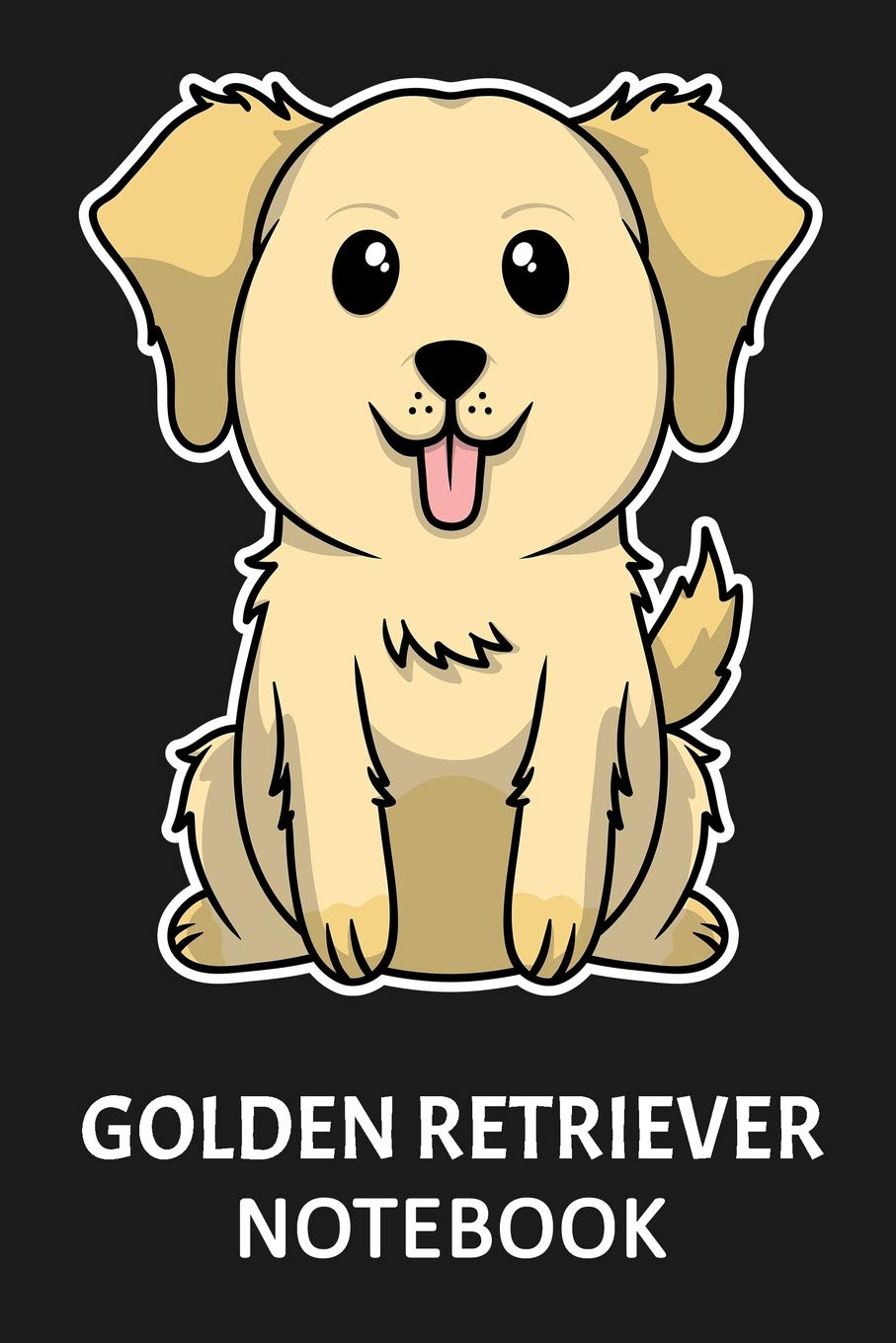 Golden Retriever Notebook: Notebook with 109 lined pages 6 x 9 inch. For Golden Retriever dog owners of cute puppies to take notes about their growing up. Also a great notebook for golden dog lovers. Books