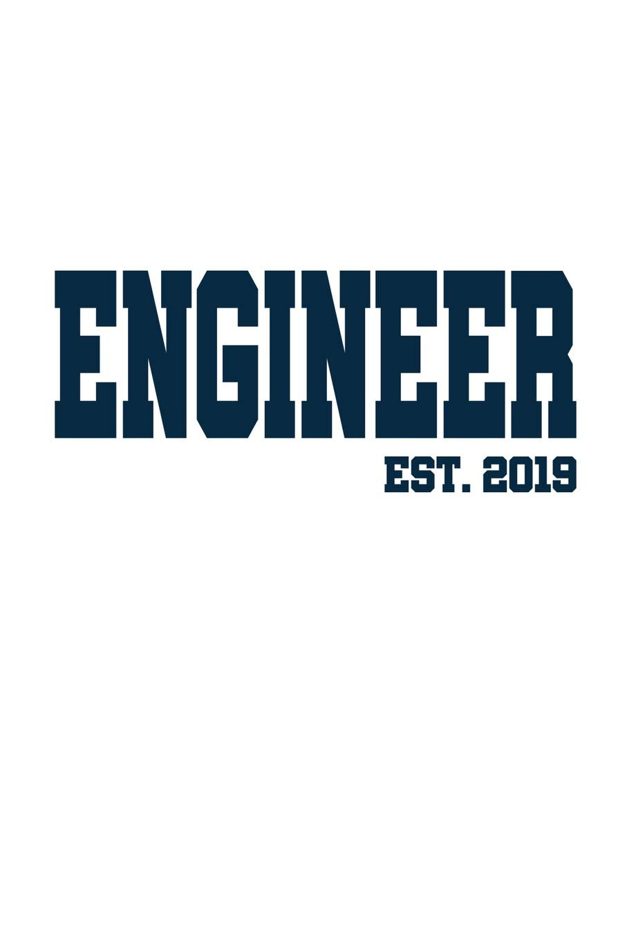 Engineer est. 2019: 6x9 graphpaper 5x5 Journal Graduation Gift for College or University Graduate | 100 Pages for college, high school or students Business, Finance & Career