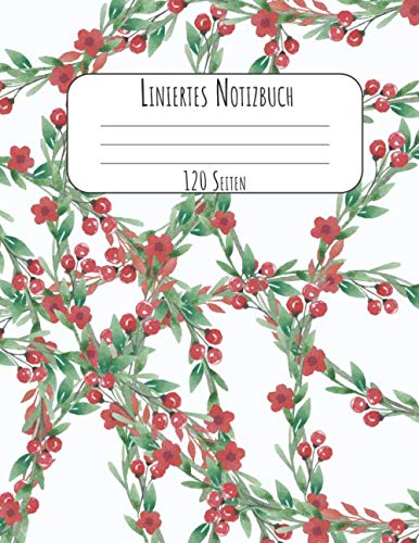 Liniertes Notizbuch 120 Seiten: A4 Tagebuch I Kladde I Schreibheft I Frühlings Notizblock Liniert mit Softcover und schönem Wasserfarben Blumen Cover book