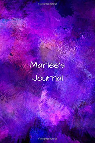 Marlee's Journal: Personalized Lined Journal for Marlee Diary Notebook 100 Pages, 6" x 9" (15.24 x 22.86 cm), Durable Soft Cover Books