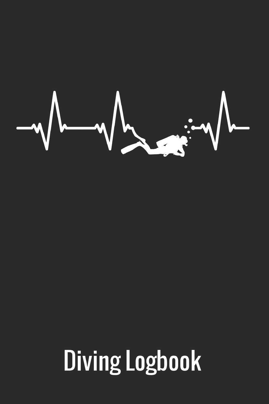 Diving Logbook: Scuba Diving Heartbeat Log book, 110 Pages, 216 Dives Leisure & Fun