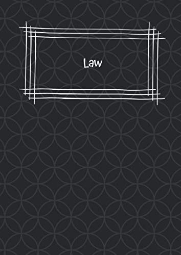 Law: 150 page 21x29.7cm Notebook Jotter for School, A Level, College and University Students Books