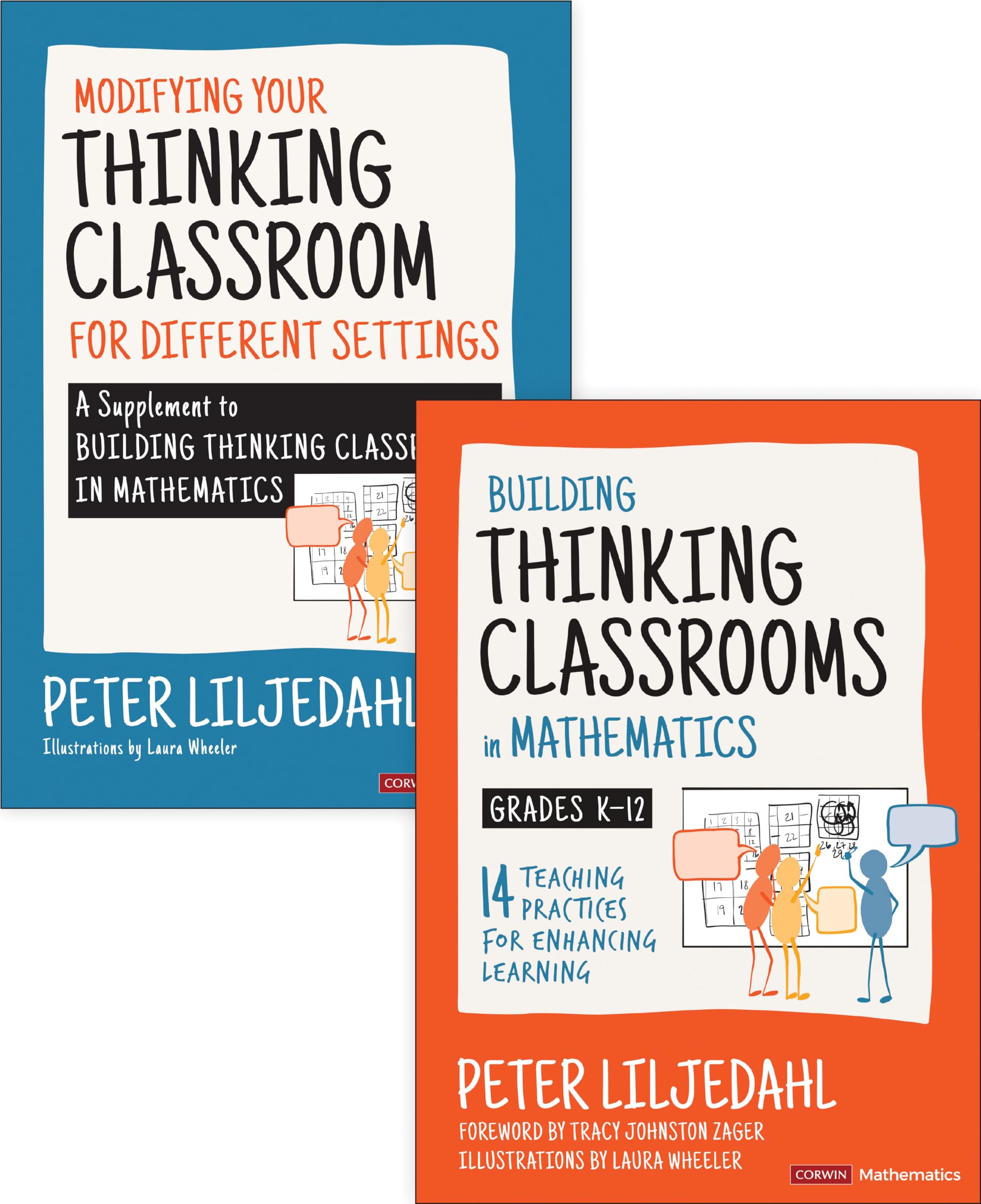 BUNDLE: Liljedahl: Building Thinking Classrooms in Mathematics, Grades K-12 + Liljedahl: Modifying Your Thinking Classroom for Different Settings Education & Training