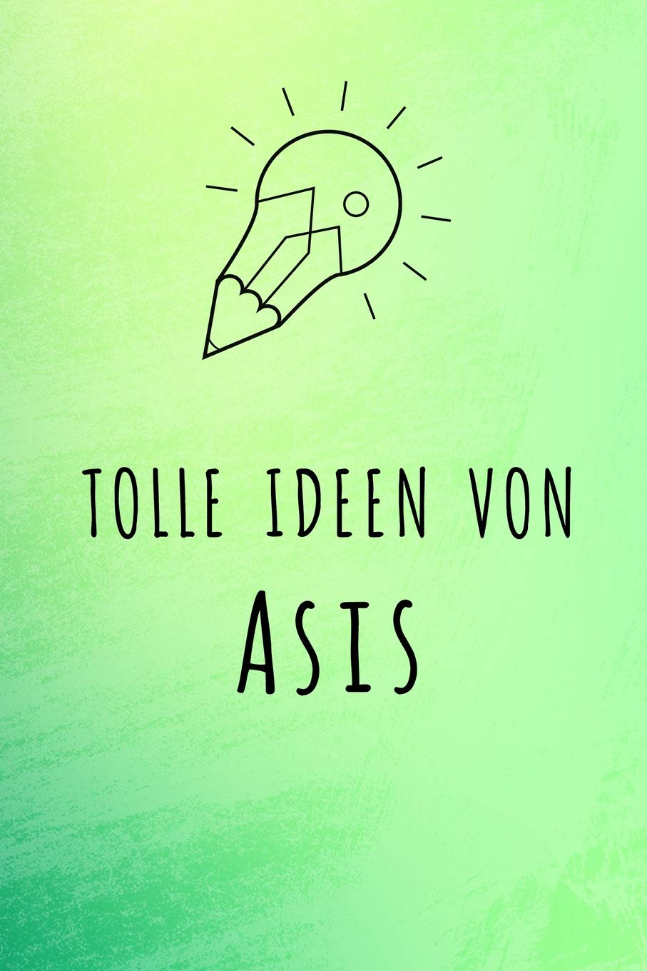 Tolle Ideen von Asis: Unliniertes Notizbuch mit Rahmen für deinen Vornamen Books