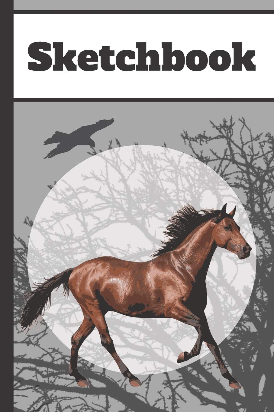 Sketchbook: Running Wild Horse Art Gift - SKETCHBOOK, 130 pages, 6" x 9" Mathematics