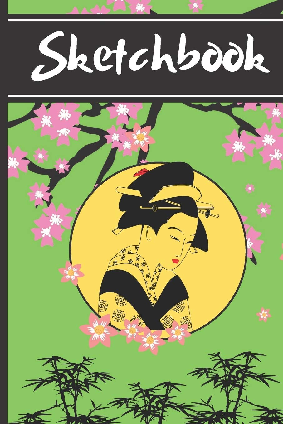 Sketchbook: Oriental Geisha of Asia Art Gift - SKETCHBOOK, 130 pages, 6" x 9" Arts & Music
